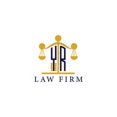  Modern Law Firm Logo with Scales of Justice