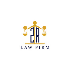  Modern Law Firm Logo with Scales of Justice