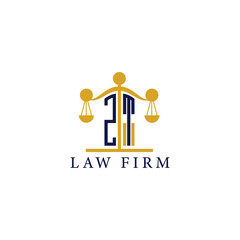  Modern Law Firm Logo with Scales of Justice