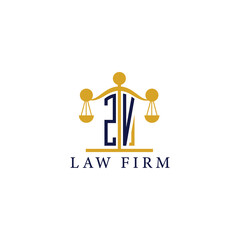  Modern Law Firm Logo with Scales of Justice