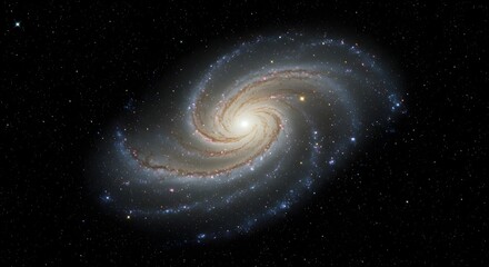 Stunning Spiral Galaxy with Bright Galactic Core