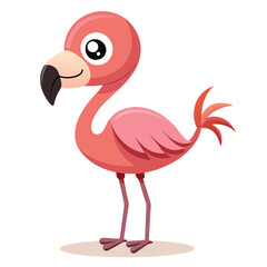 Illustration of a flamingo Beautiful pink flamingo 