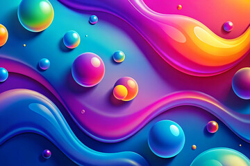 Gradient liquid abstract background