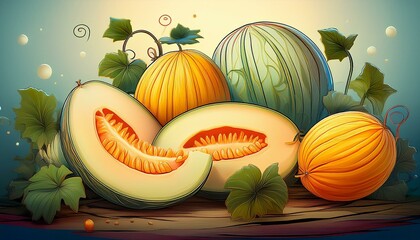 Melons and watermelons