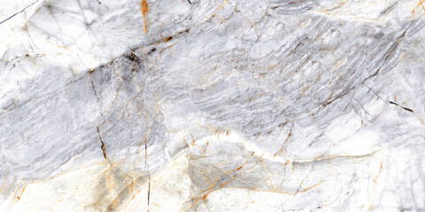 Gray Marble Texture with Yellow Veins Natural Stone Background