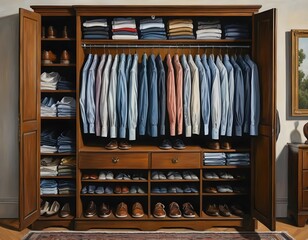 Organized Gentleman's Wardrobe