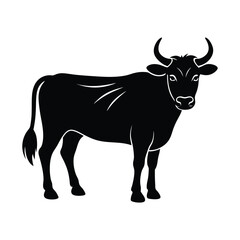 Isolated Ox Livestock Vector Art