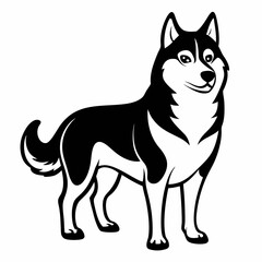 vector illustration of dog