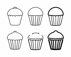 set of cupcakes