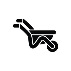 Wheelbarrow Icon vector stock illustration