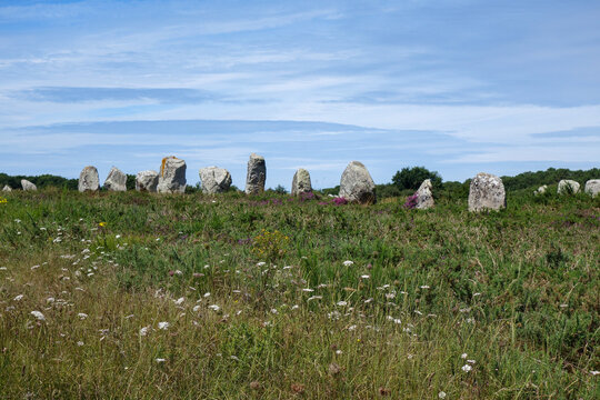 stones from menec in Carnac France