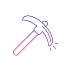 Pickaxe Icon vector stock illustration
