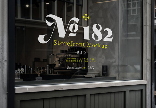 Cafe Storefront Mockup