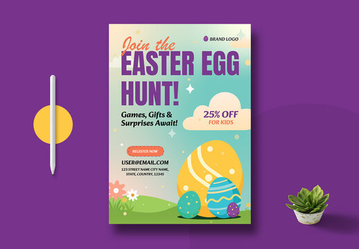 Easter Egg Hunt Event Flyer