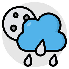 Rainfall icon in perfect design