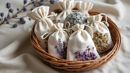 lavender flowers in a basket