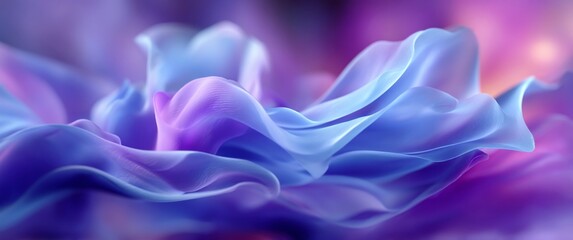 Obraz premium Abstract swirls of blue and purple hues, creating a dreamy, flowing effect