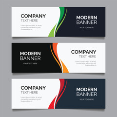 Abstract Vector Business Banner Designs