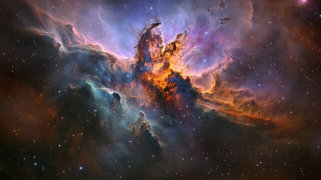 Carina Nebula: A Cosmic Tapestry of Stars and Gas Clouds Unveiled