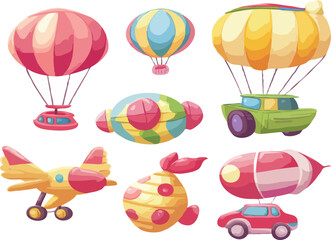 hot air balloon vector art