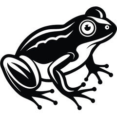 Frog isolated vector, Frog silhouette vector art