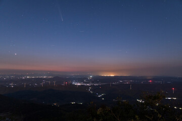 night view of the city