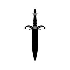 Dagger Silhouette vector illustration