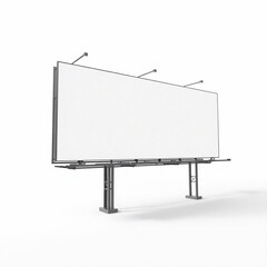 Obraz premium Blank Billboard on Minimalistic Background