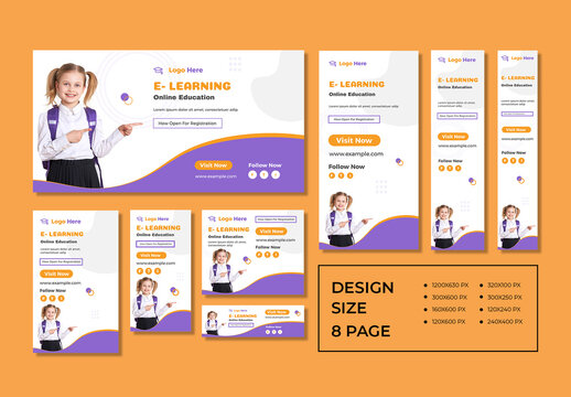 Elearning Web Banner Design