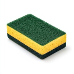 Rectangular cleaning sponge, two-toned