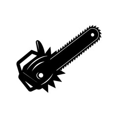 Chainsaw Silhouette vector illustration