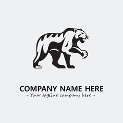 Obraz premium Phanter illustration black and white for logo company vector image 