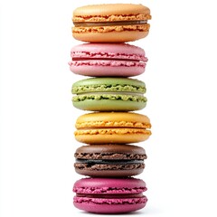 Stacked Colorful Macarons (2)