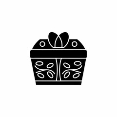 creative details Easter Gift Box Icon Vector Illustration