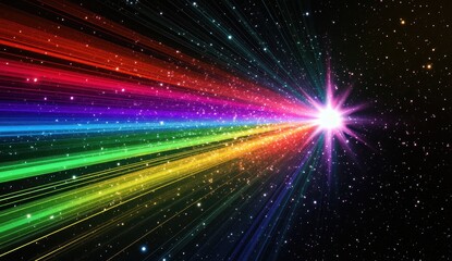 Obraz premium Starburst cosmic rays