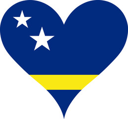 Heart Flag Curacao, Heart Curacao Flag