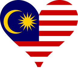 Heart Flag Malaysia, Heart Malaysia Flag