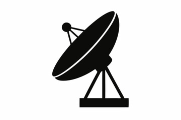 satellite dish isolated on white