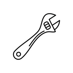 Wrench Icon vector stock illustration