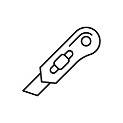 Utility Knife Icon vector stock illustration