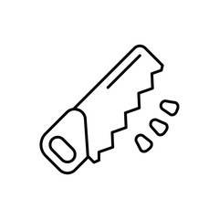 Saw Icon vector stock illustration