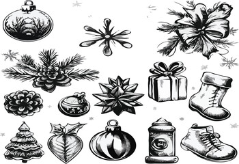 set of food and objects