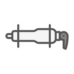 freehub filled outline icon. bike part color line illustration.