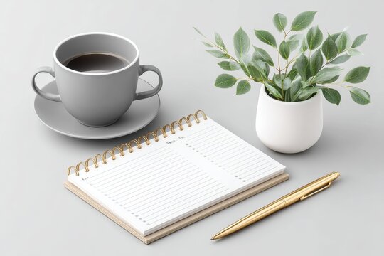 A weight loss journal with daily food log and calorie goals