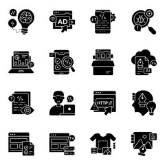 Set of Coding Solid Icons

