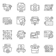 Set of Art Line Icons

