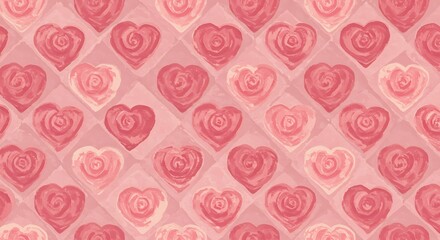 Whispers of Roseate Hearts AI Generated