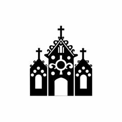 creative details Church Icon Vector Illustration