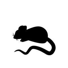 silhouette of a mouse