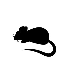 silhouette of a mouse